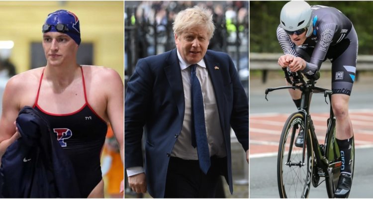Lia Thomas (nadadora trans), Boris Johnson y Emily Bridges (ciclista trans)