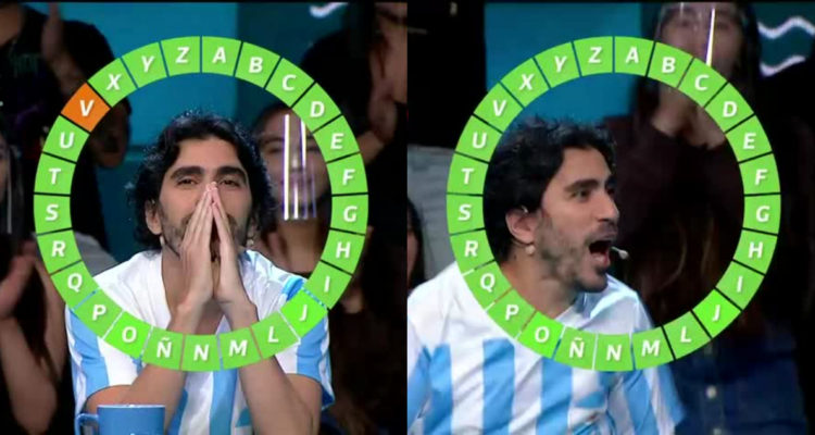 Brian Parkinson gaanando El Rosco de Pasapalabra Mundial