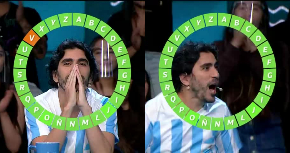 Brian Parkinson gaanando El Rosco de Pasapalabra Mundial