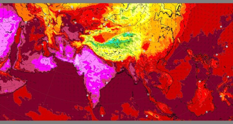 Ola de calor en sur de Asia