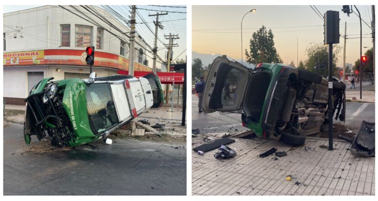 Impacto contra patrulla de Carabineros en Conchalí