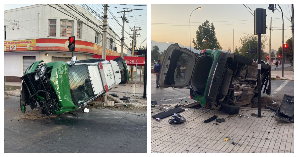Impacto contra patrulla de Carabineros en Conchalí