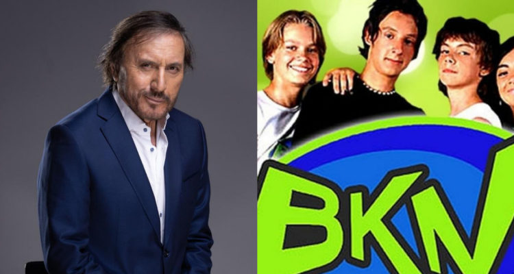 Carlos Pinto de El Día Menos Pensado y el logo de la serie BKN.