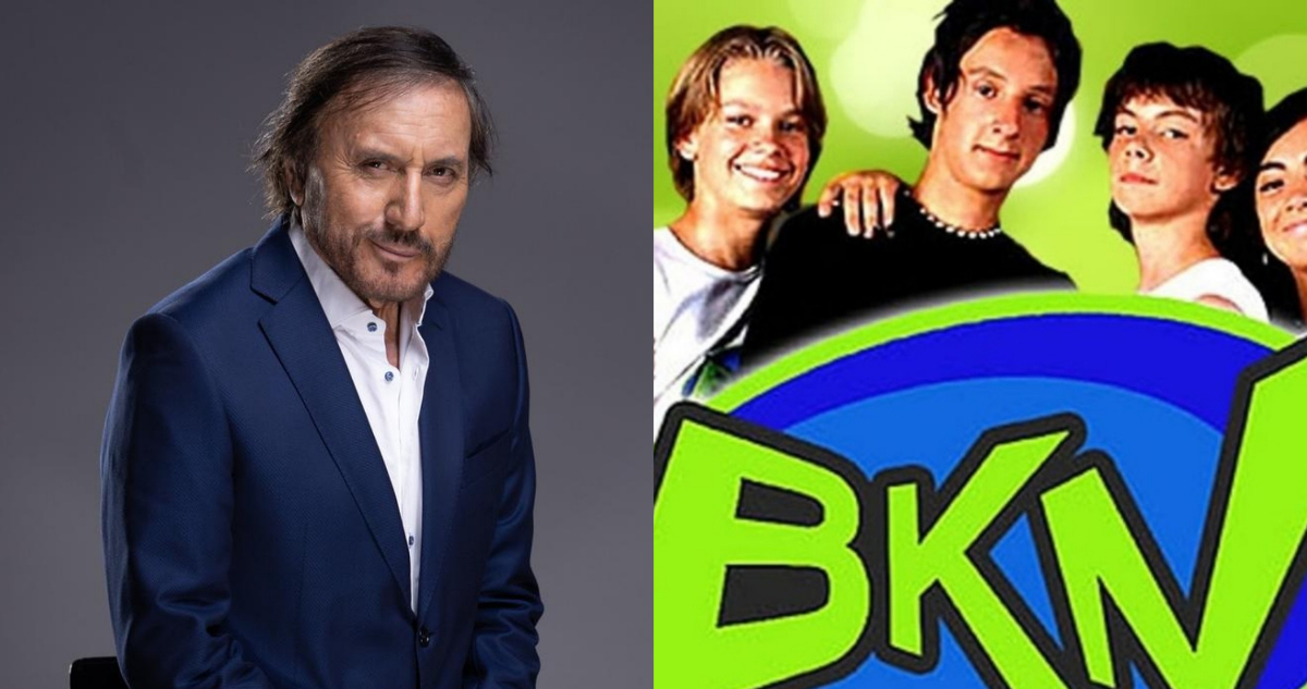 Carlos Pinto de El Día Menos Pensado y el logo de la serie BKN.