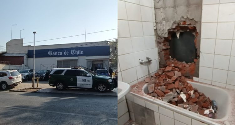 Delincuentes aprovechan una casa vacía por Semana Santa para intentar robar banco en Quilicura