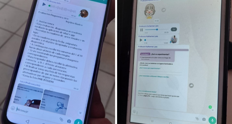 Colegio de Los Ángeles tiene clases por WhatsApp