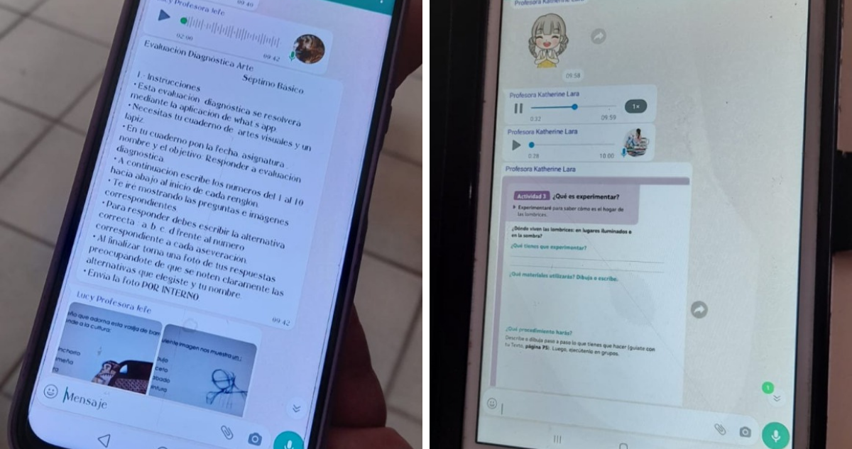 Colegio de Los Ángeles tiene clases por WhatsApp