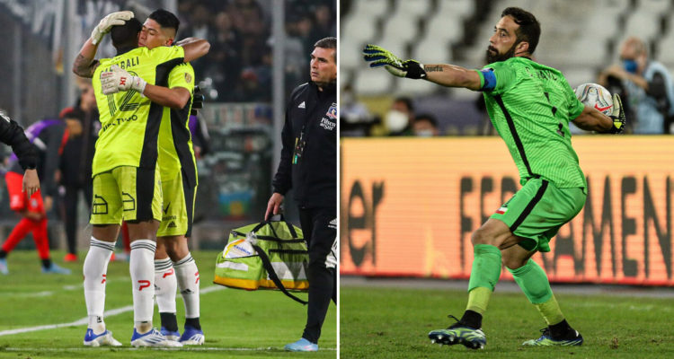 Claudio Bravo saludó a Omar Carabalí.