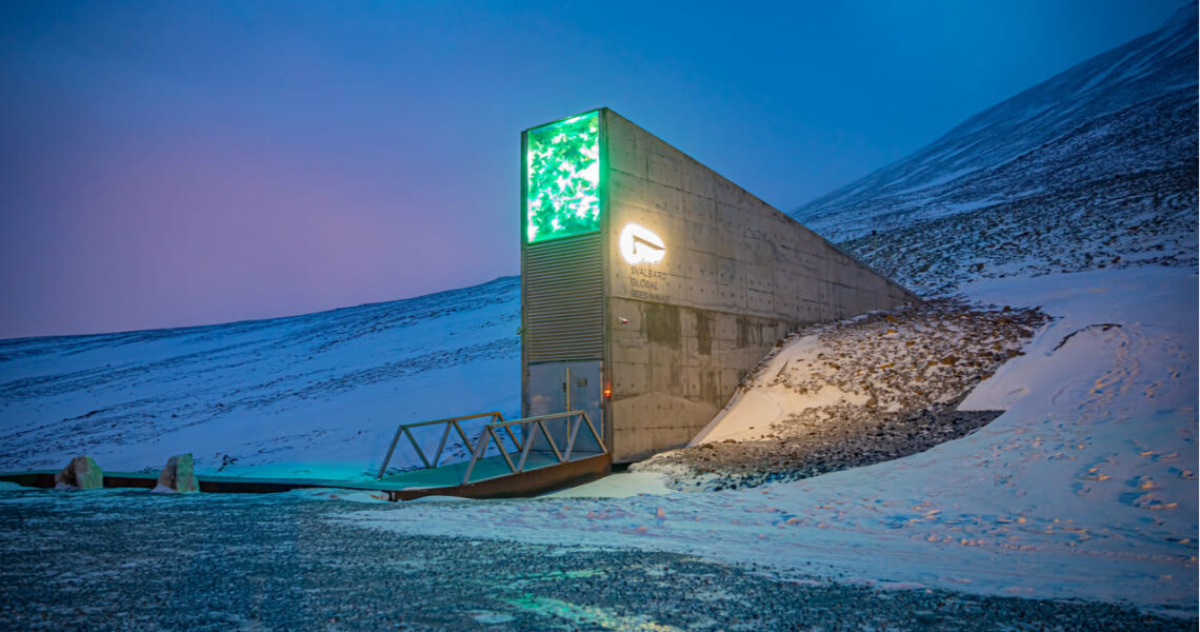 El Banco Mundial de Semillas de Svalbard.