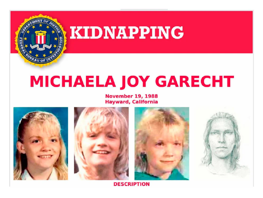 El cartel de búsqueda de Michaela Garecht