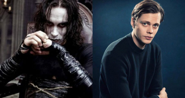 Una escena de la película El Cuervo y el actor Bill Skarsgard.