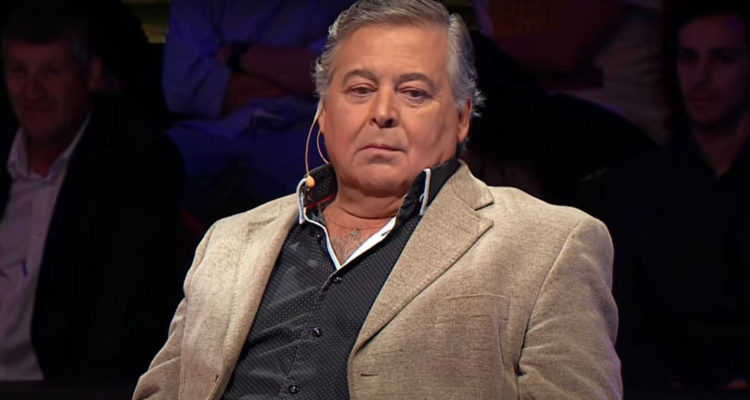 Ernesto Belloni durante el programa Vértigo en 2017, momentos antes de realizar broma a Vesta Lugg.