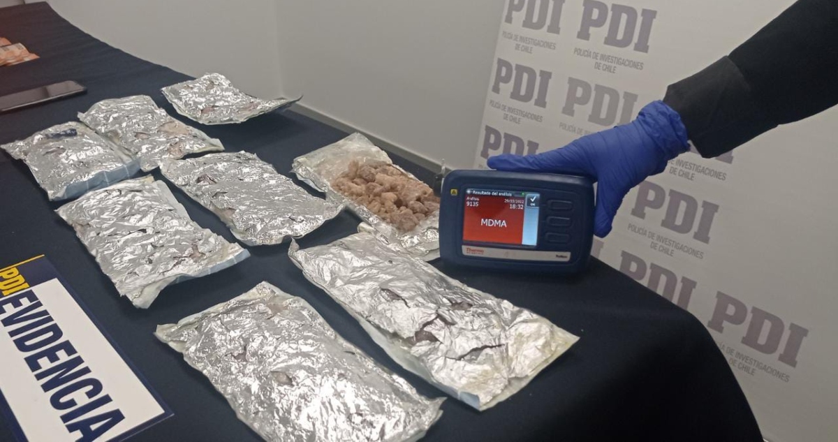 Incautan éxtasis proveniente de Madrid