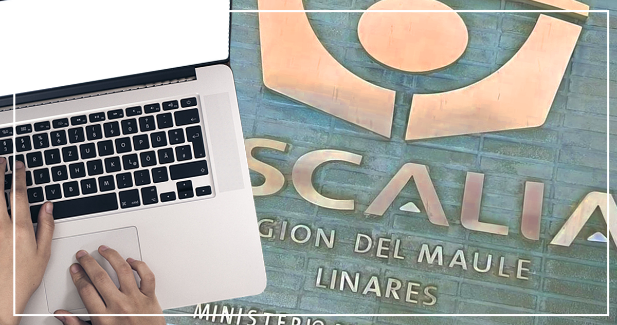 Imagen de contexto con fondo de fachada de Fiscalía Local de Linares
