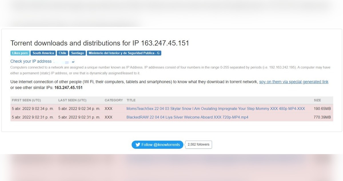 El triple X del Gobierno: descubren descarga de películas porno a través de red  estatal | bbcl_investiga | BioBioChile