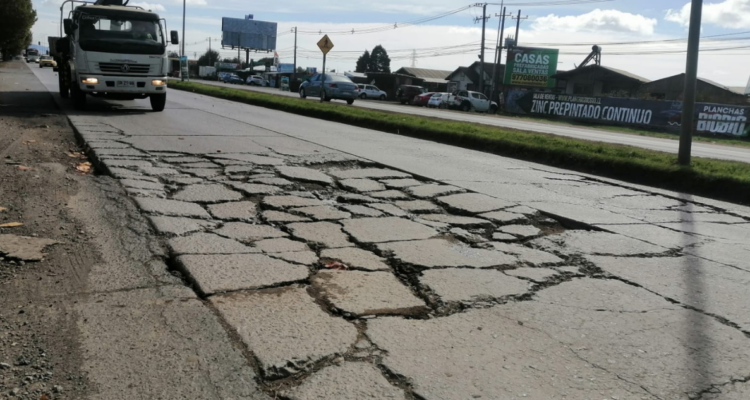 hoyo ruta Talcahuano Concepción