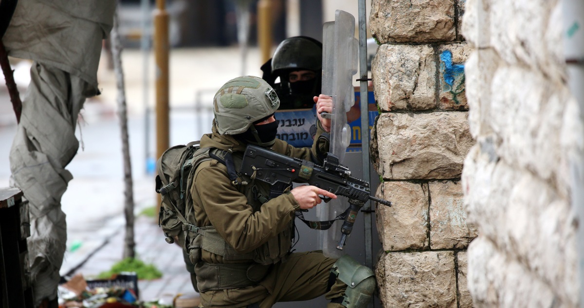 Soldados israelíes en un operativo en Cisjordania ocupada.