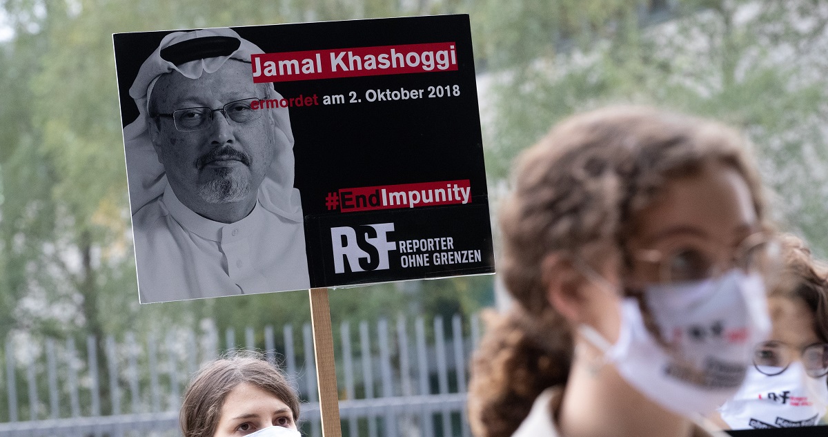 Protestas por justicia para Jamal Khashoggi.