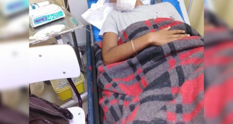 El menor de iniciales J.V.V., brutalmente golpeado por lo que permanece internado en el nosocomio de La Serena.