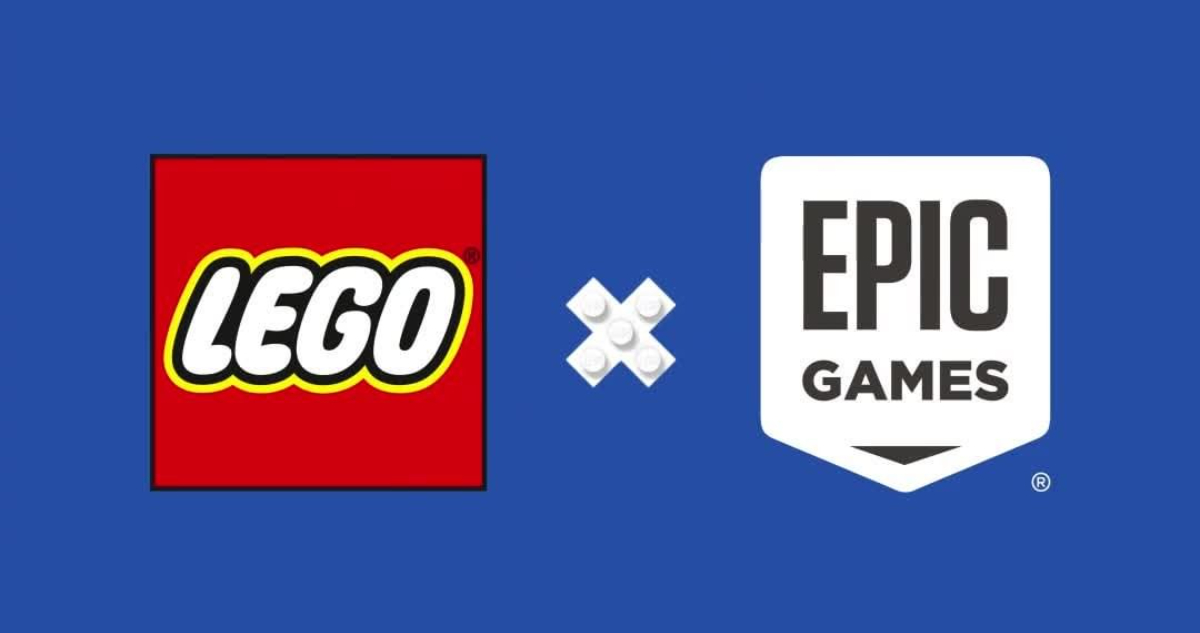 Los logos de LEGO y Epic Games al momento de anunciar la unión entre ambos para crear este nuevo Metaverso.