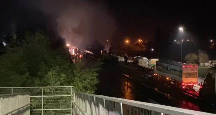 Barricadas en ruta 5 Sur Los Lagos