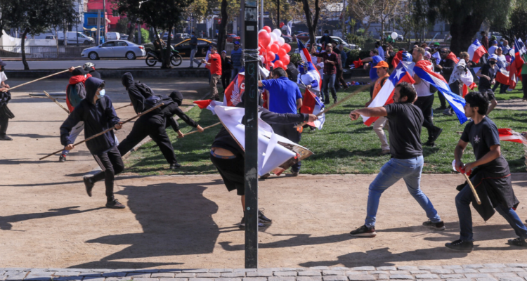 Incidentes en marcha del Rechazo en Providencia.