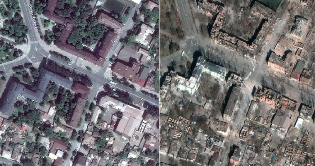 Mariúpol el antes y el después de una ciudad bombardeada y destruida por Rusia