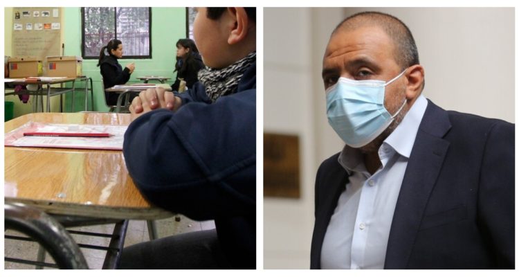 Foto contexto Simce y ministro de Educación