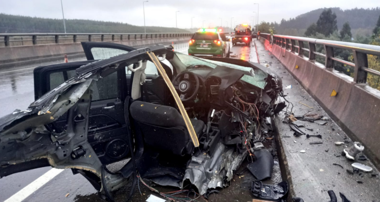 Brutal choque deja 2 mujeres muertas y 2 hombres heridos de gravedad en Ruta 5, altura Mulchén