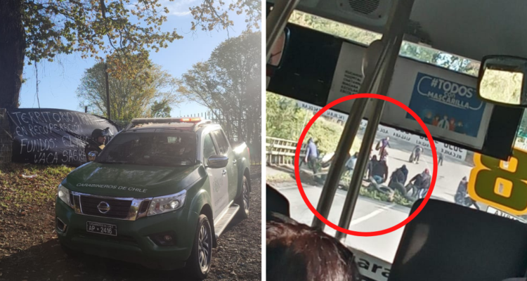 Atacan a balazos a carabineros e instalan barricadas incendiarias en Padre Las Casas