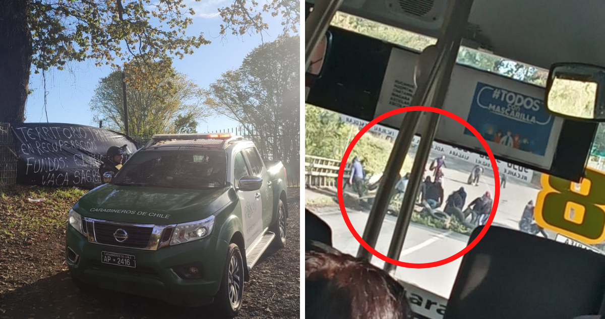 Atacan a balazos a carabineros e instalan barricadas incendiarias en Padre Las Casas