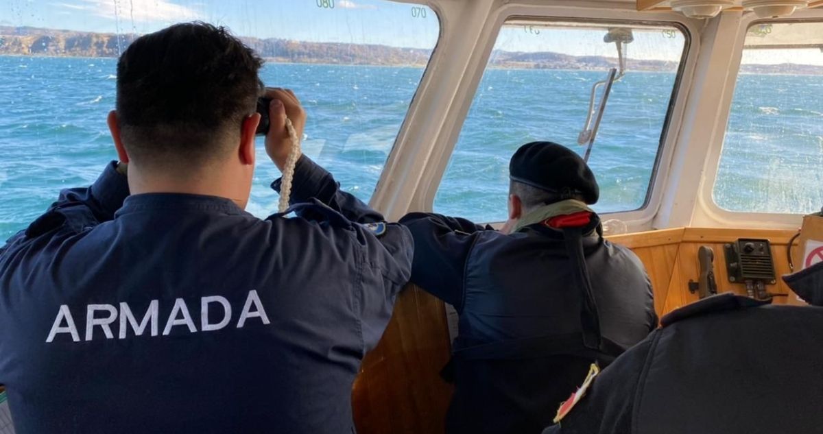pescador muerto estrecho de magallanes