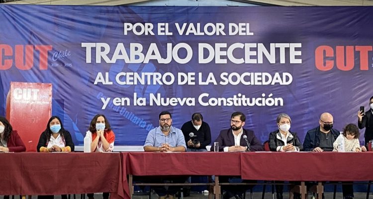 Gabriel Boric en la CUT