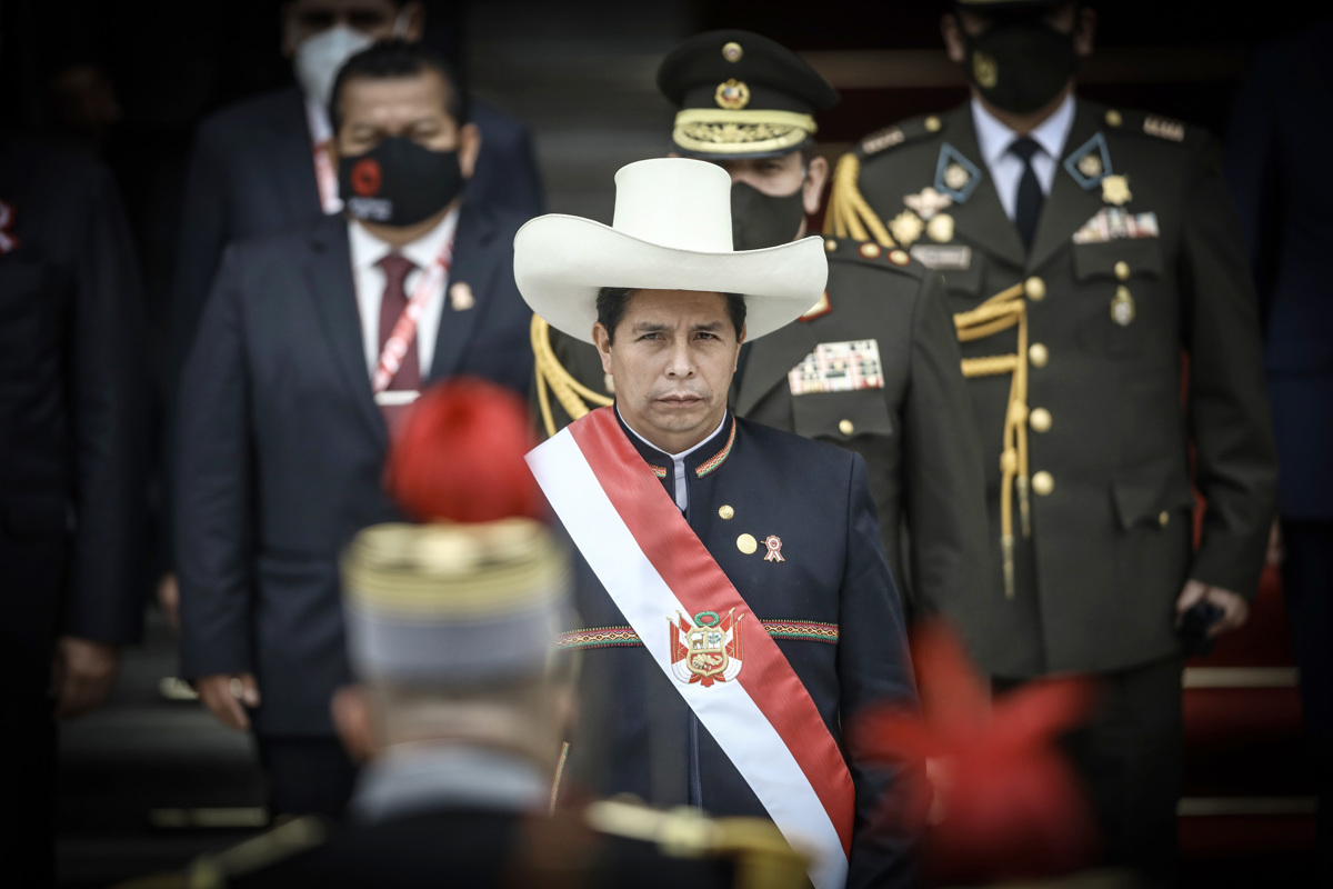 El presidente de Perú, Pedro Castillo, en una fotografía de archivo.