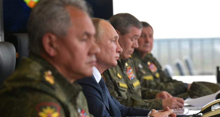 Contexto de Putin en pruebas militares.