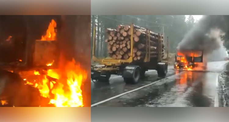 Quema de camiones, cortes de ruta y un conductor baleado se registran en La Araucanía