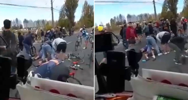 Rodada en Curicó obligó a suspender Nacional de Ruta.