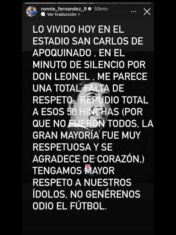 Ronnie Fernández respondió a los desubicados de la UC.