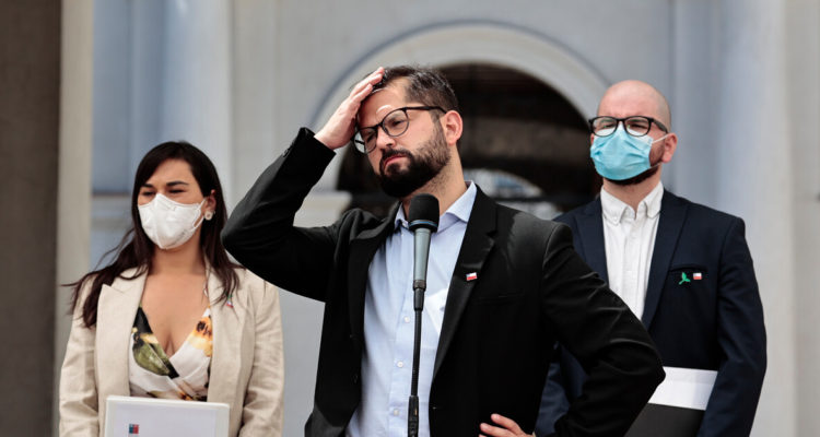 Presidente Boric y ministros Siches y Jackson