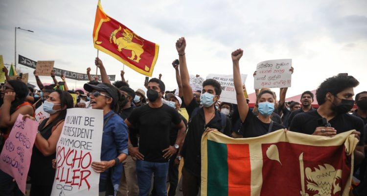 Protestas en Sri Lanka