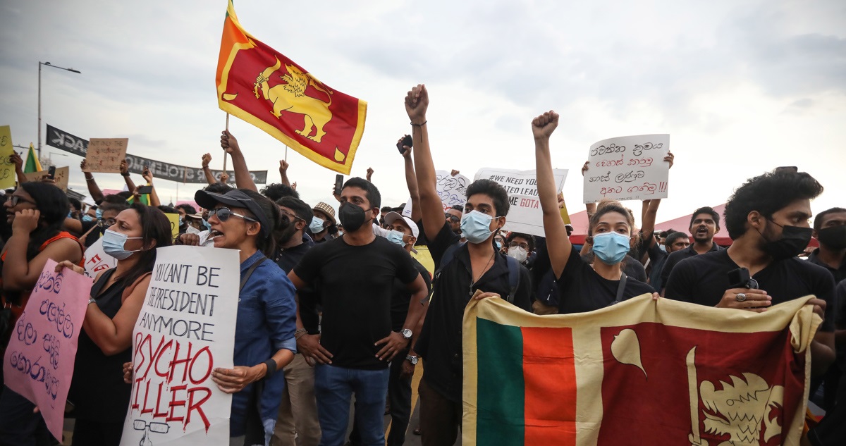Protestas en Sri Lanka