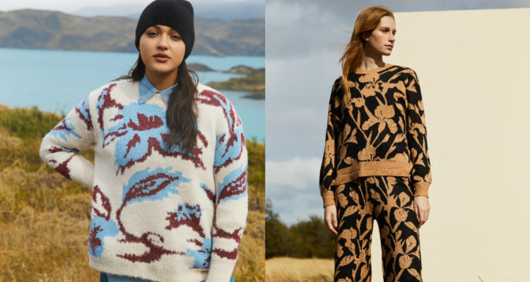 Modelos posando con sweaters