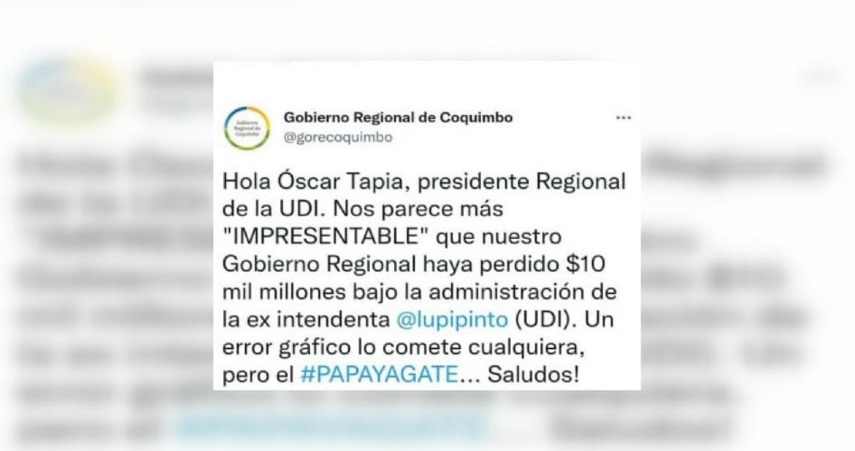 Tuiteo Gobernación de Coquimbo