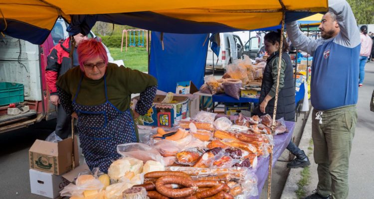 Un comercio ucraniano en una región ocupada por Rusia.
