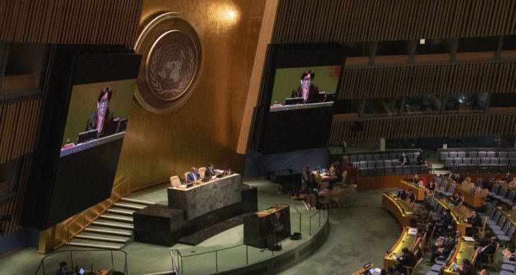 Vista de una sesión de la Asamblea General de la ONU.