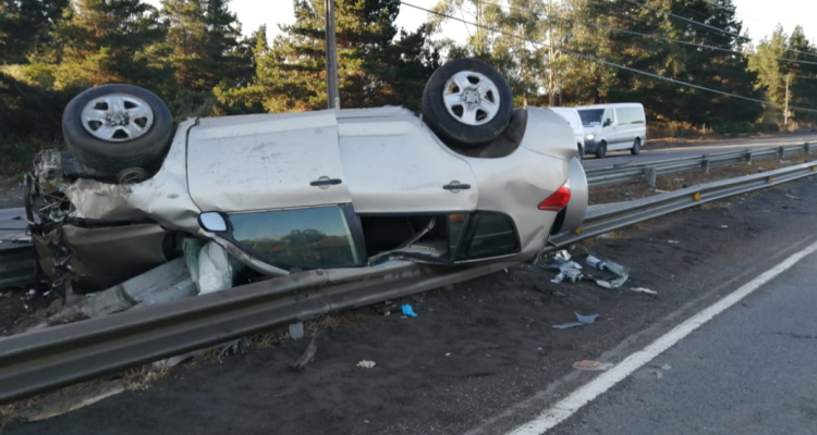 persona volcamiento de vehículo