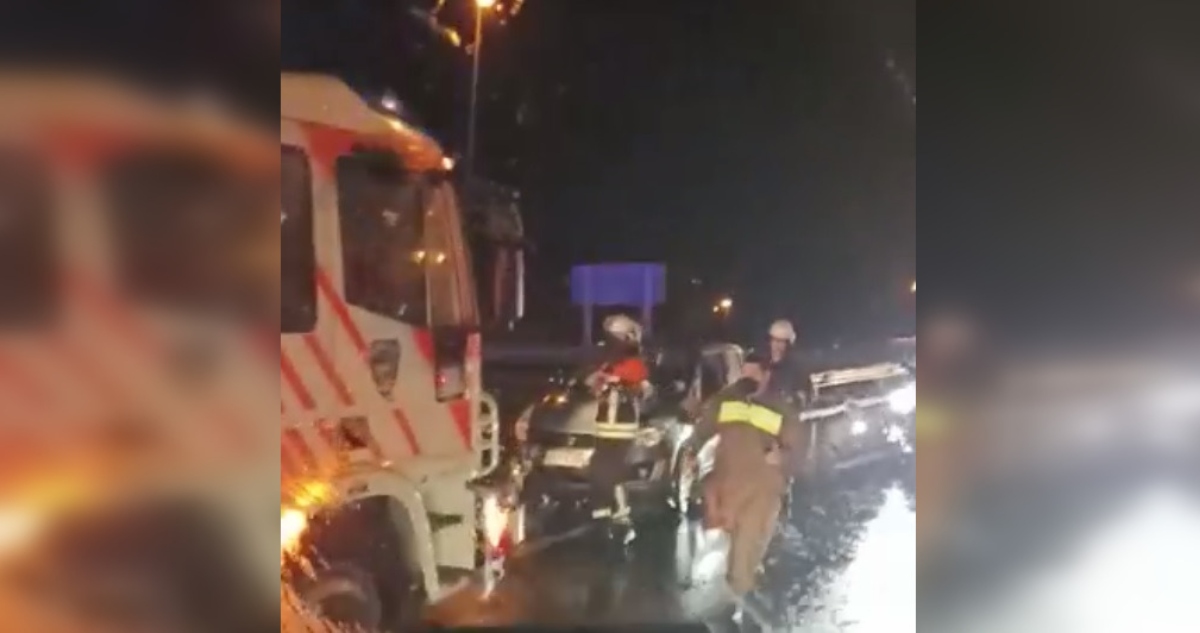 Volcamiento y choque en Nacimiento