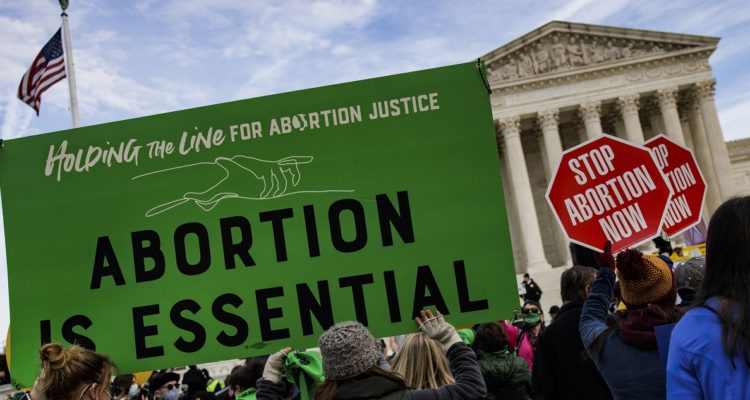 Protestas proaborto frente a la Corte Suprema de los Estados Unidos.