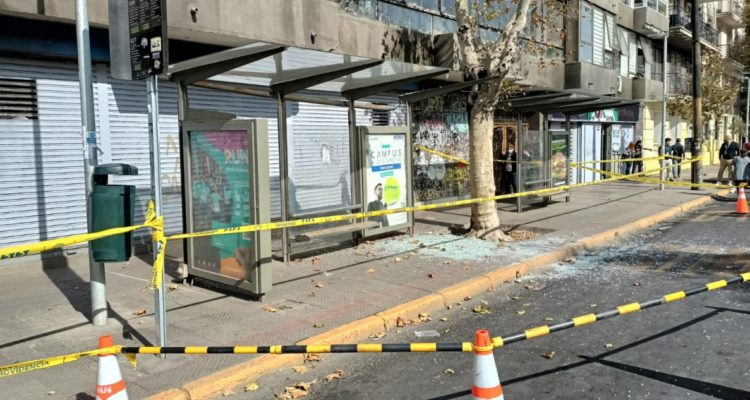 Accidente en edificio de Providencia