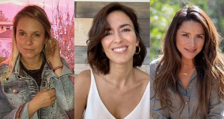 Ignacia Allamand, Paz Bascuñán y Loreto Aravena, algunas de las actrices que declararon a favor de Nicolás López en el juicio.